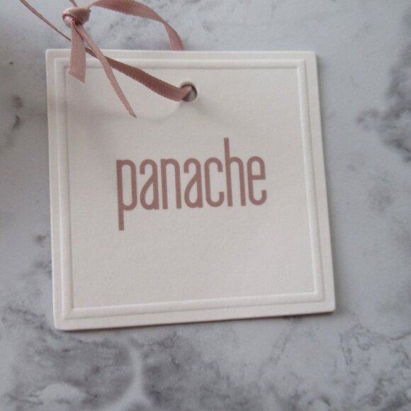 New Panache Bra 38DD Beige Tan Jasmine Balconette Sheer Lace Back Closure - Picture 5 of 6